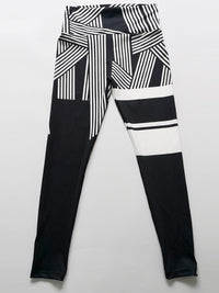 LEGGINGS ANNORA alb si negru