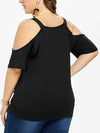 <tc>Bluza marime plus Chine neagră</tc>