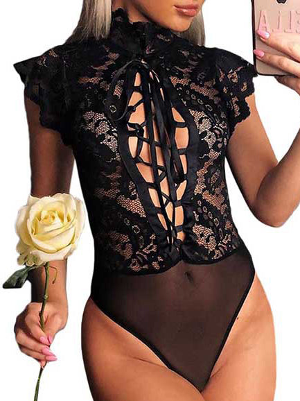 LACE BODYSUIT CRISTLE black