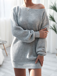 <tc>Rochie pulover Latrisha gri</tc>