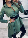 ROCHIE ELEGANTA HEATHUR verde (nu este inclusa centura)