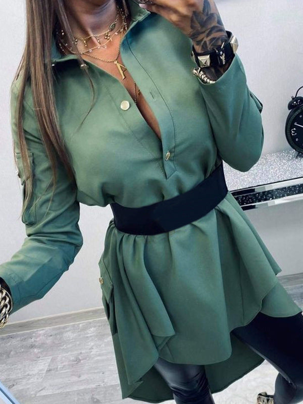 ROCHIE ELEGANTA HEATHUR verde (nu este inclusa centura)