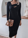 <tc>Rochie pulover Marly neagra</tc>