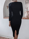 <tc>Rochie pulover Marly neagra</tc>