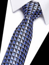 <tc>Set 3 cravate Chess alba, albastru si albastru inchis</tc>
