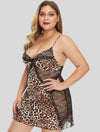 <tc>Lenjerie babydoll marime plus Chisty leopard</tc>