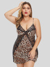 <tc>Lenjerie babydoll marime plus Chisty leopard</tc>