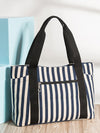 STRIPED BAG VANORA black and white