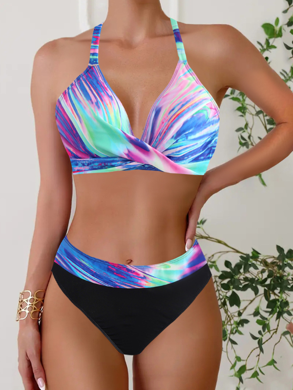 Bikini Bolina Negru și multicolor