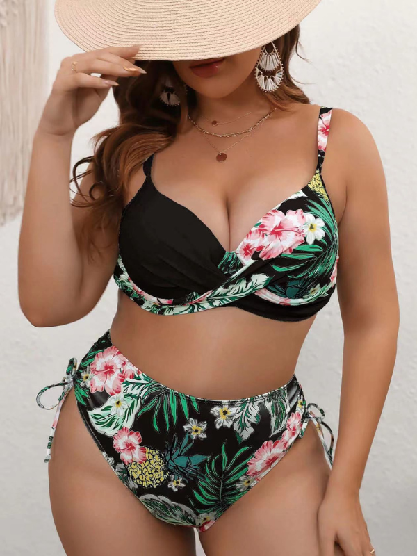 Monokini Kyra Negru și multicolor