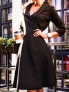 ELEGANT DRESS ARYANNA preto