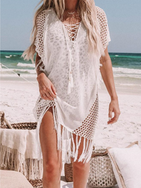 BEACH DRESS ISADOR white