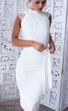 <tc>Rochie mini Keilani alba</tc>