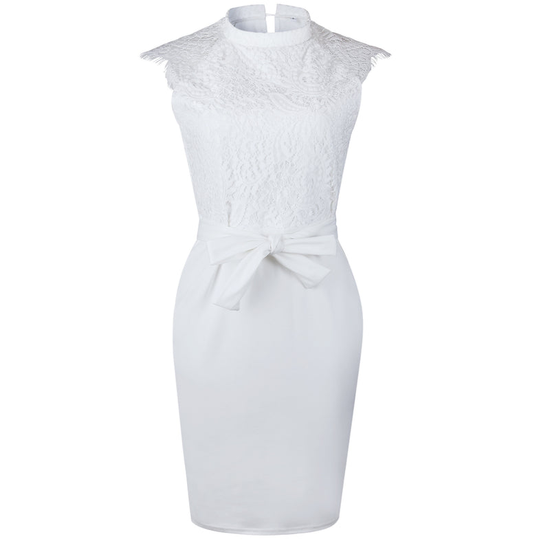 <tc>Rochie mini Keilani alba</tc>