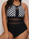 MONOKINI PATRYCJA alb-negru