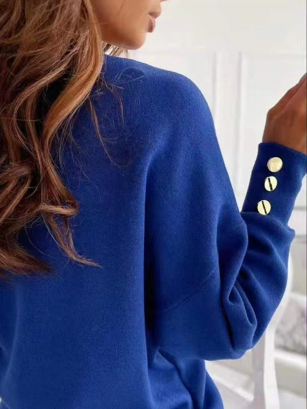 <tc>Bluza eleganta Bertishion albastra</tc>