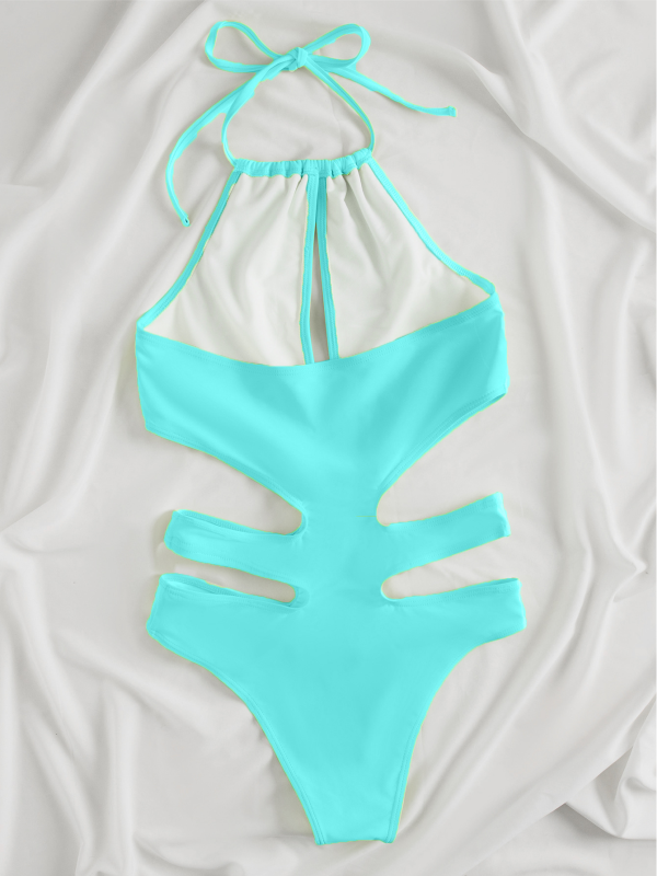 MONOKINI DAMICA albastru deschis